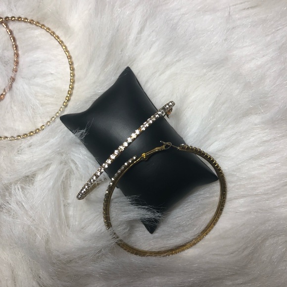 Gold Hoops and Bangles - Picture 1 of 4